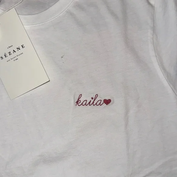 Sezane embroidered Conrad tee - Picture 2 of 5